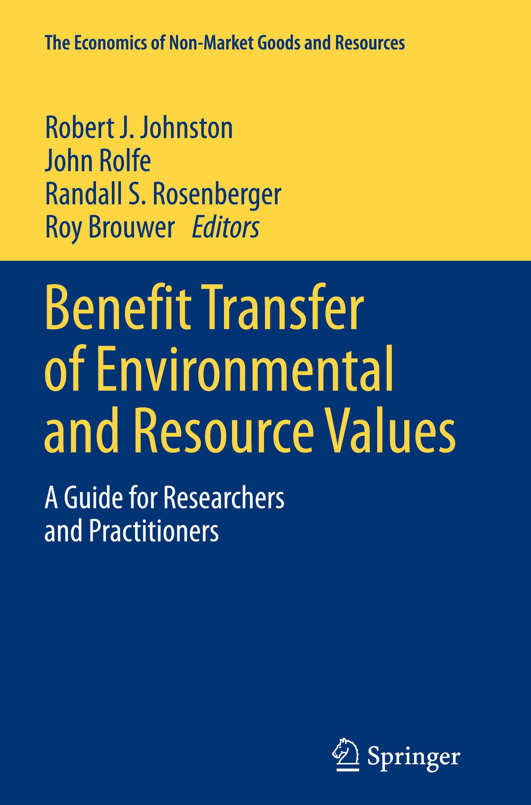 Benefit Transfer of Environmental and Resource Values