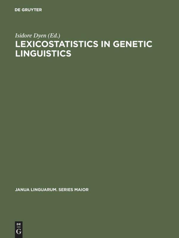 Lexicostatistics in Genetic Linguistics