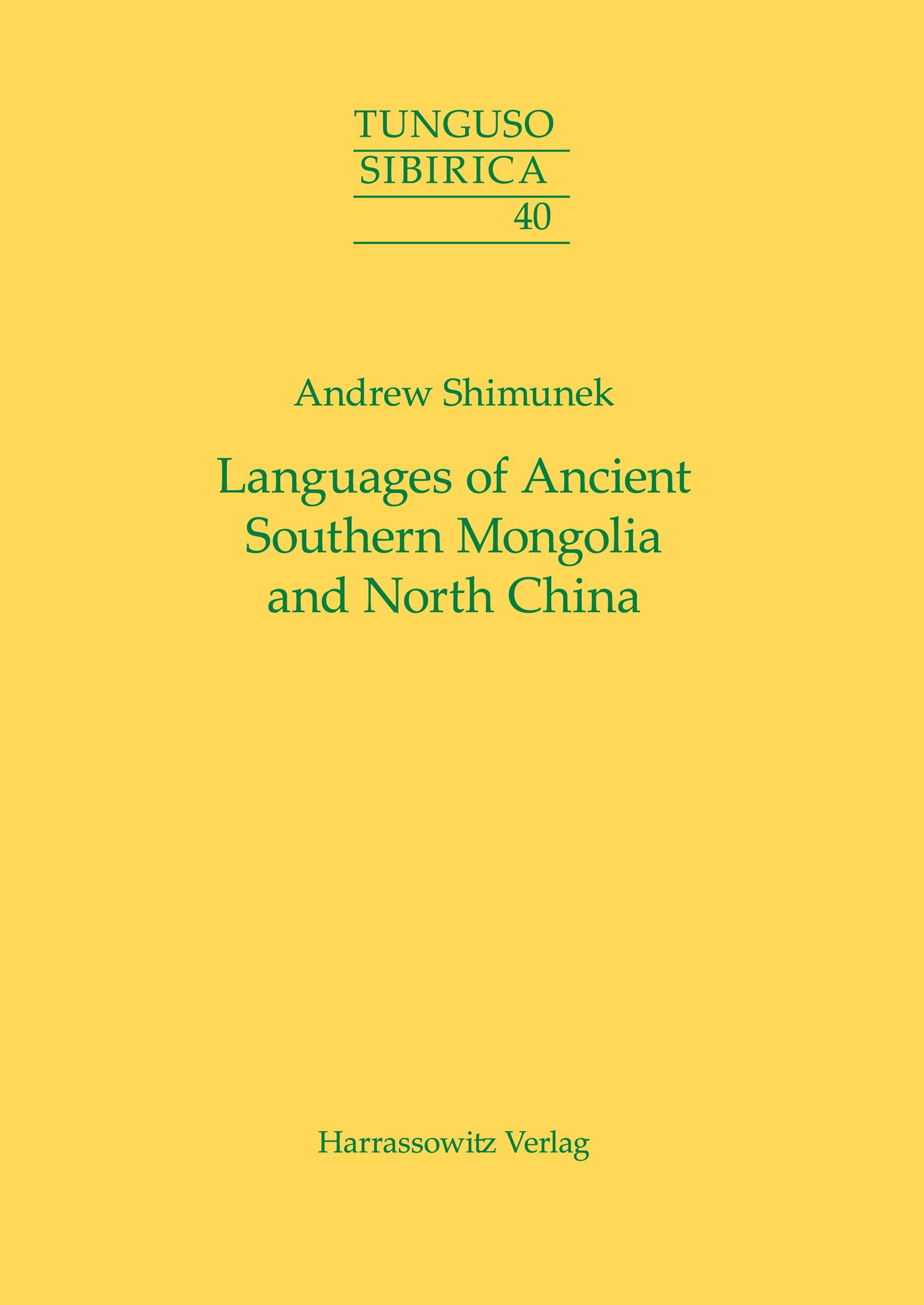 Languages of Ancient Southern Mongolia and North China