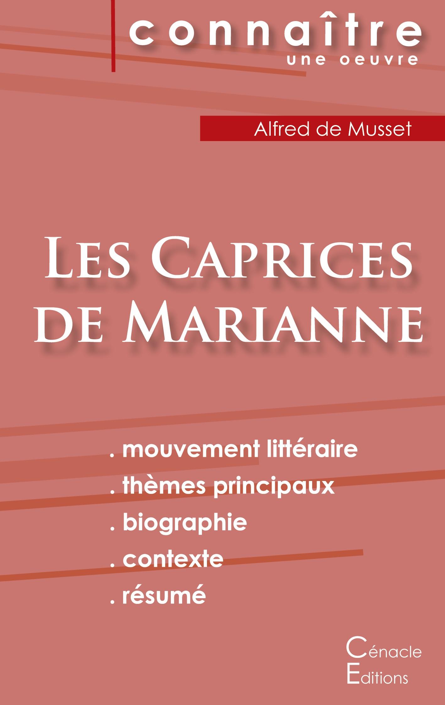 Fiche de lecture Les Caprices de Marianne de Musset (Analyse littéraire de référence et résumé complet)