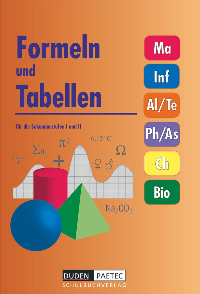 Duden Formeln und Tabellen für die Sekundarstufen I und II