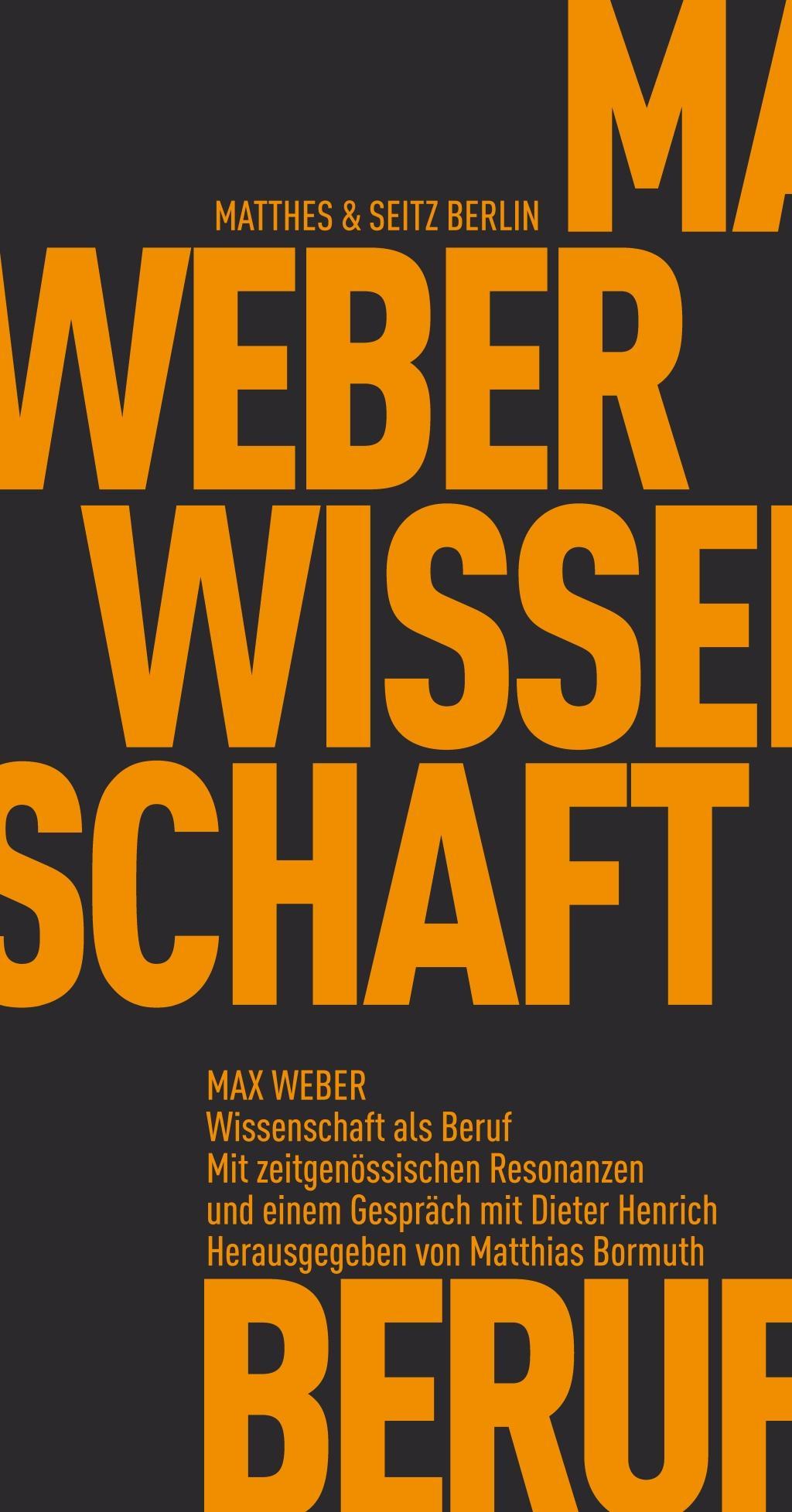 Wissenschaft als Beruf