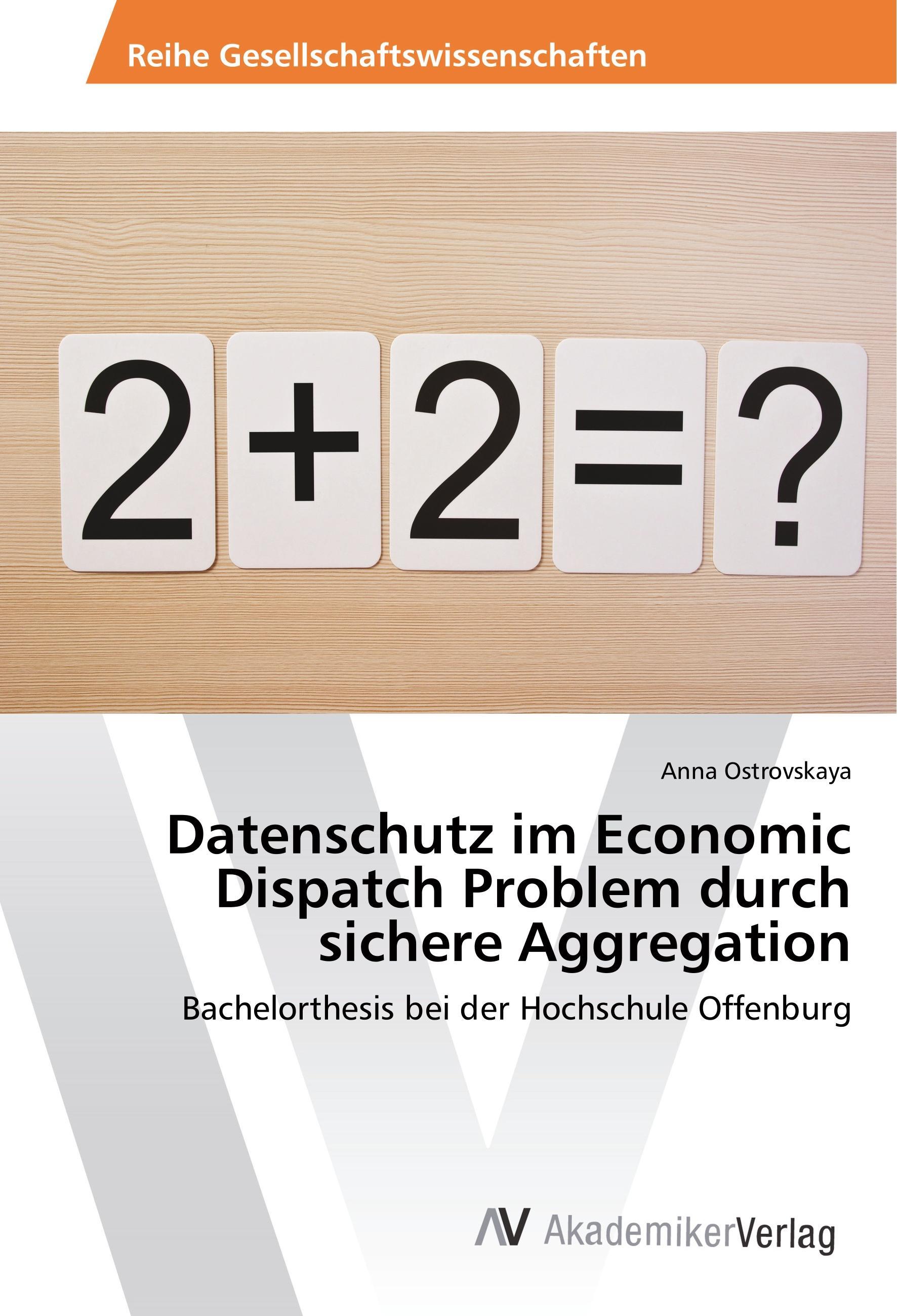 Datenschutz im Economic Dispatch Problem durch sichere Aggregation