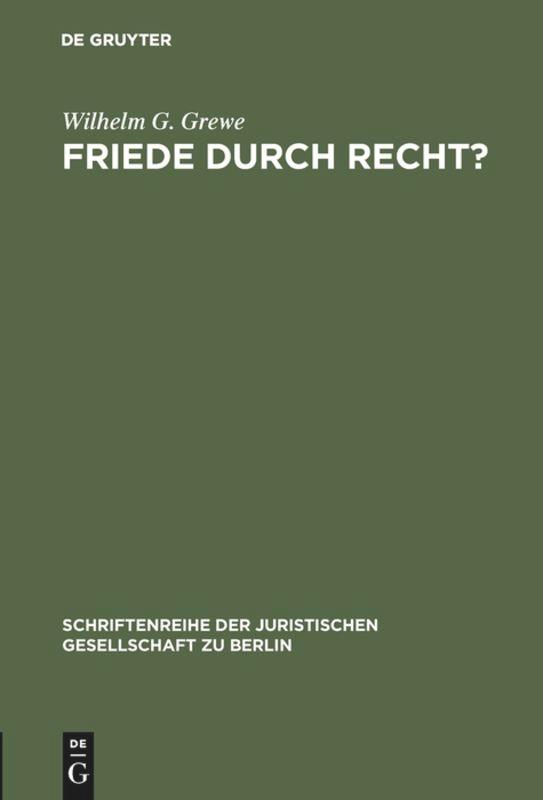 Friede durch Recht?