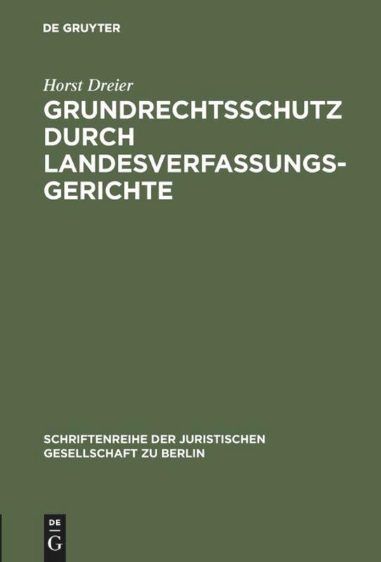 Grundrechtsschutz durch Landesverfassungsgerichte