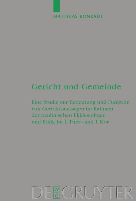 Gericht und Gemeinde