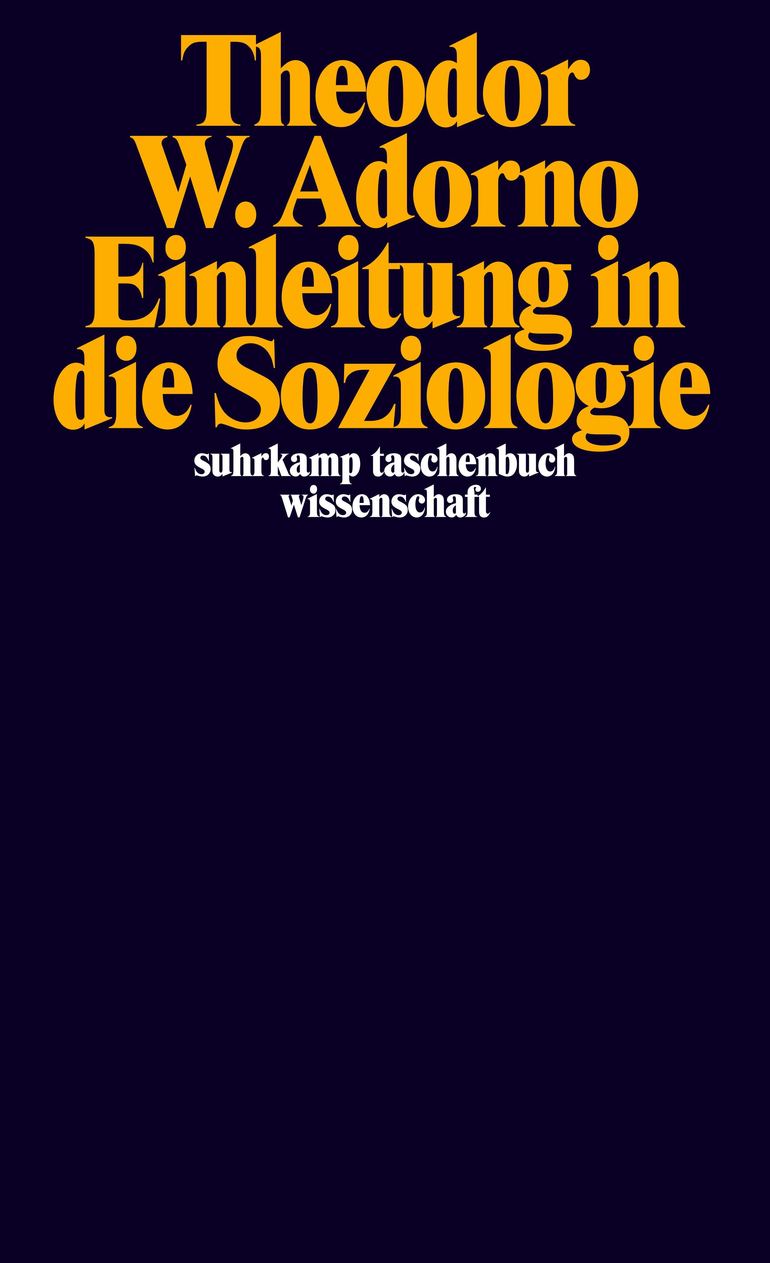 Einleitung in die Soziologie