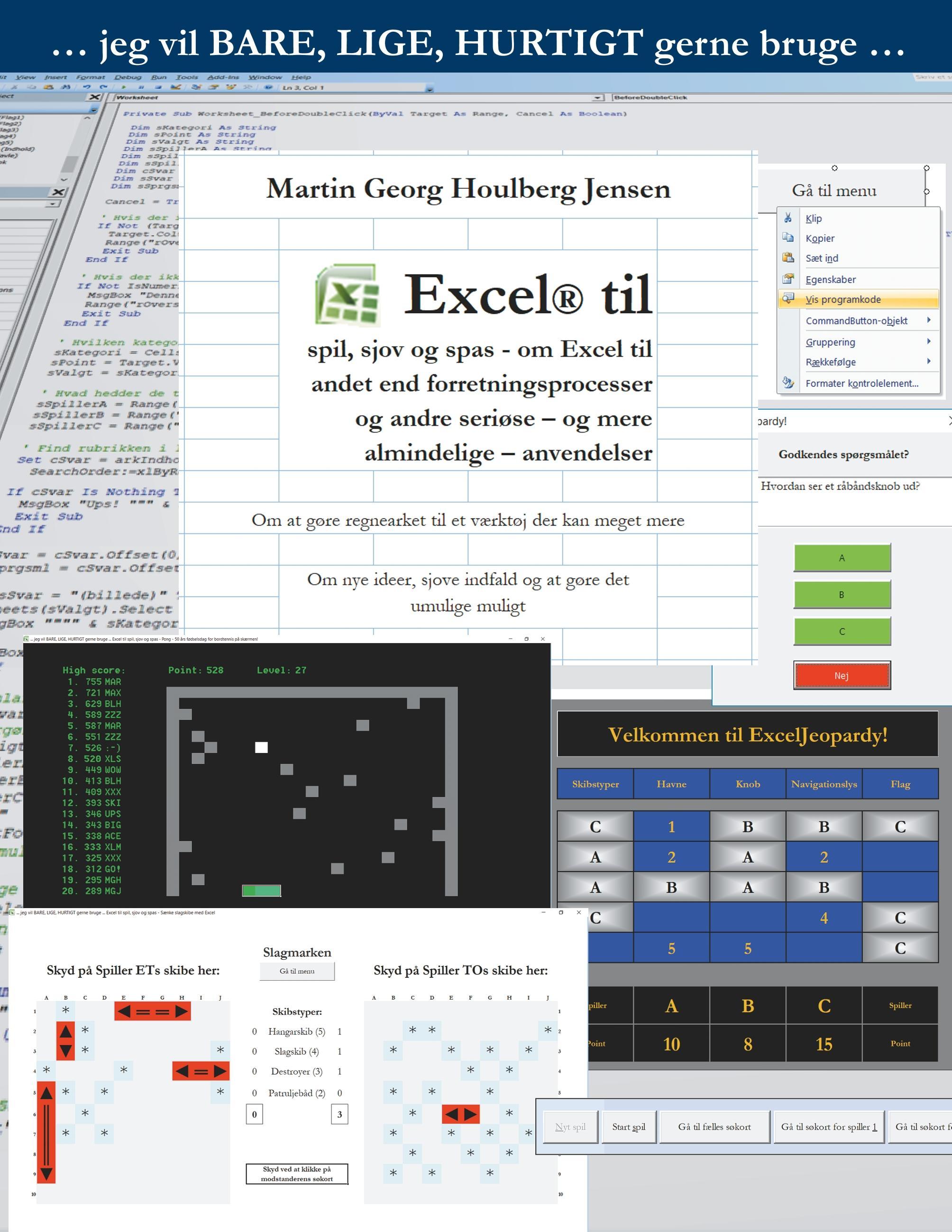 Excel til spil, sjov og spas