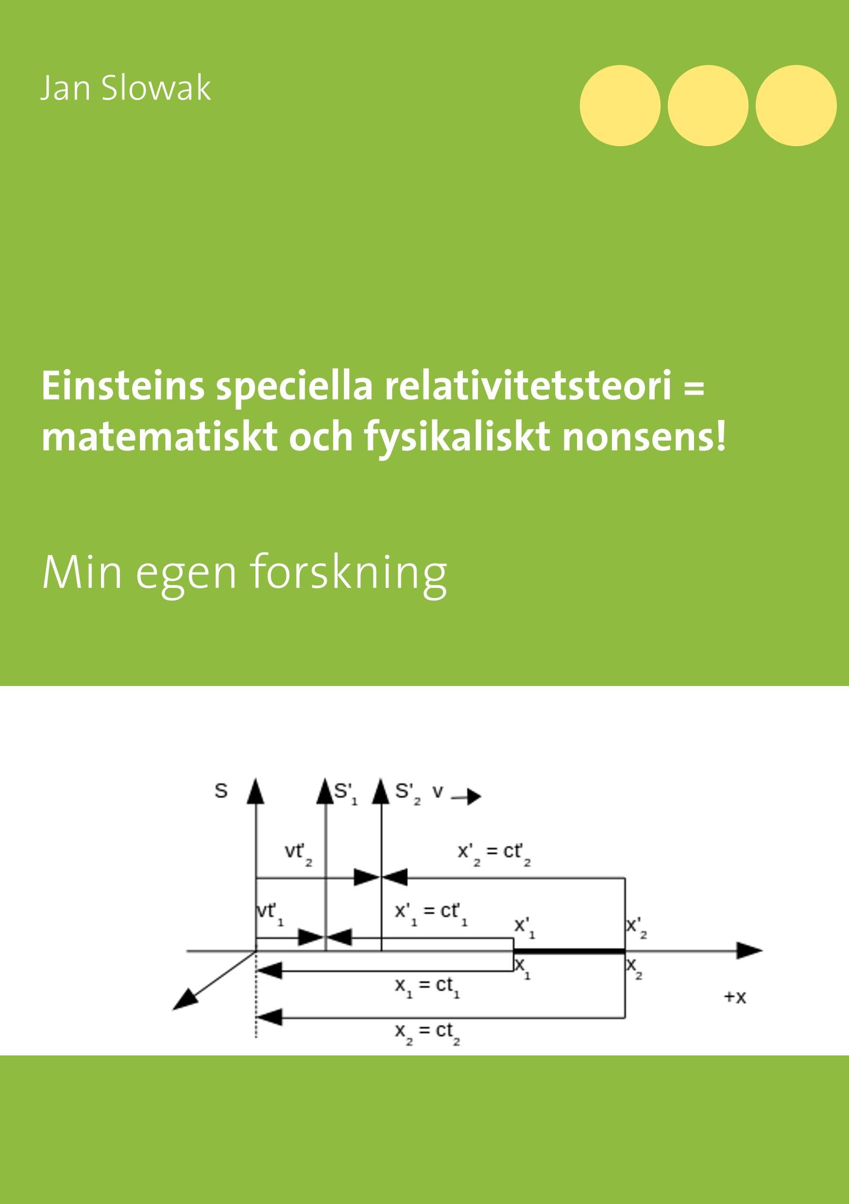 Einsteins speciella relativitetsteori = matematiskt och fysikaliskt nonsens!