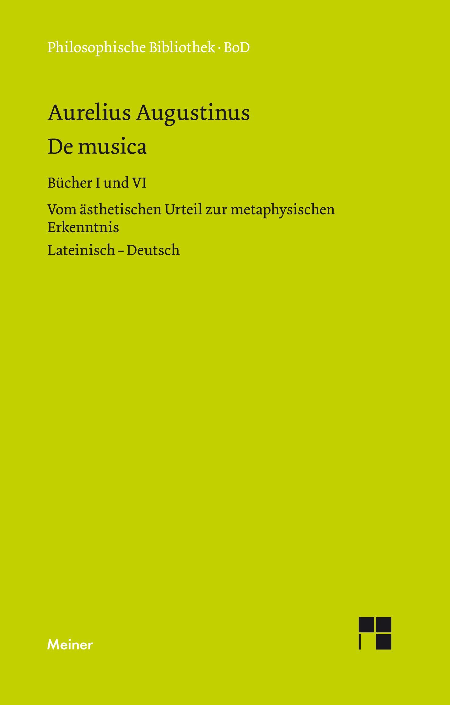 De musica. Buch I und VI