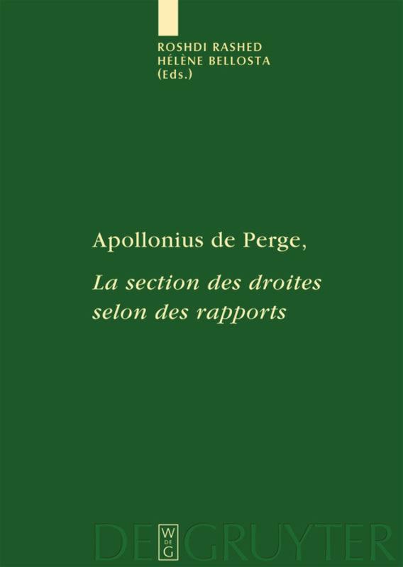 Apollonius de Perge, La section des droites selon des rapports