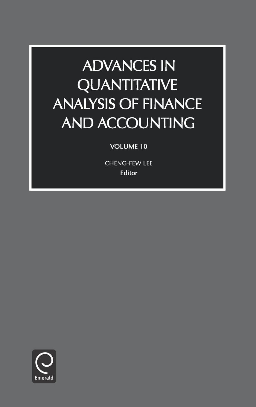 Advances in Quantitive Analysis of Finance and Accounting