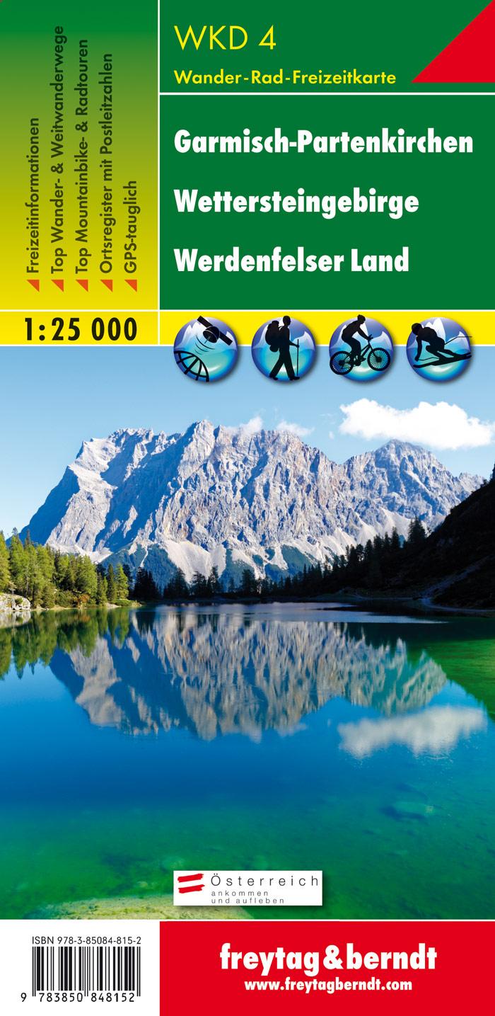 Garmisch-Partenkirchen: Wettersteingebirge, Werdenfelser Land 1 : 25 000