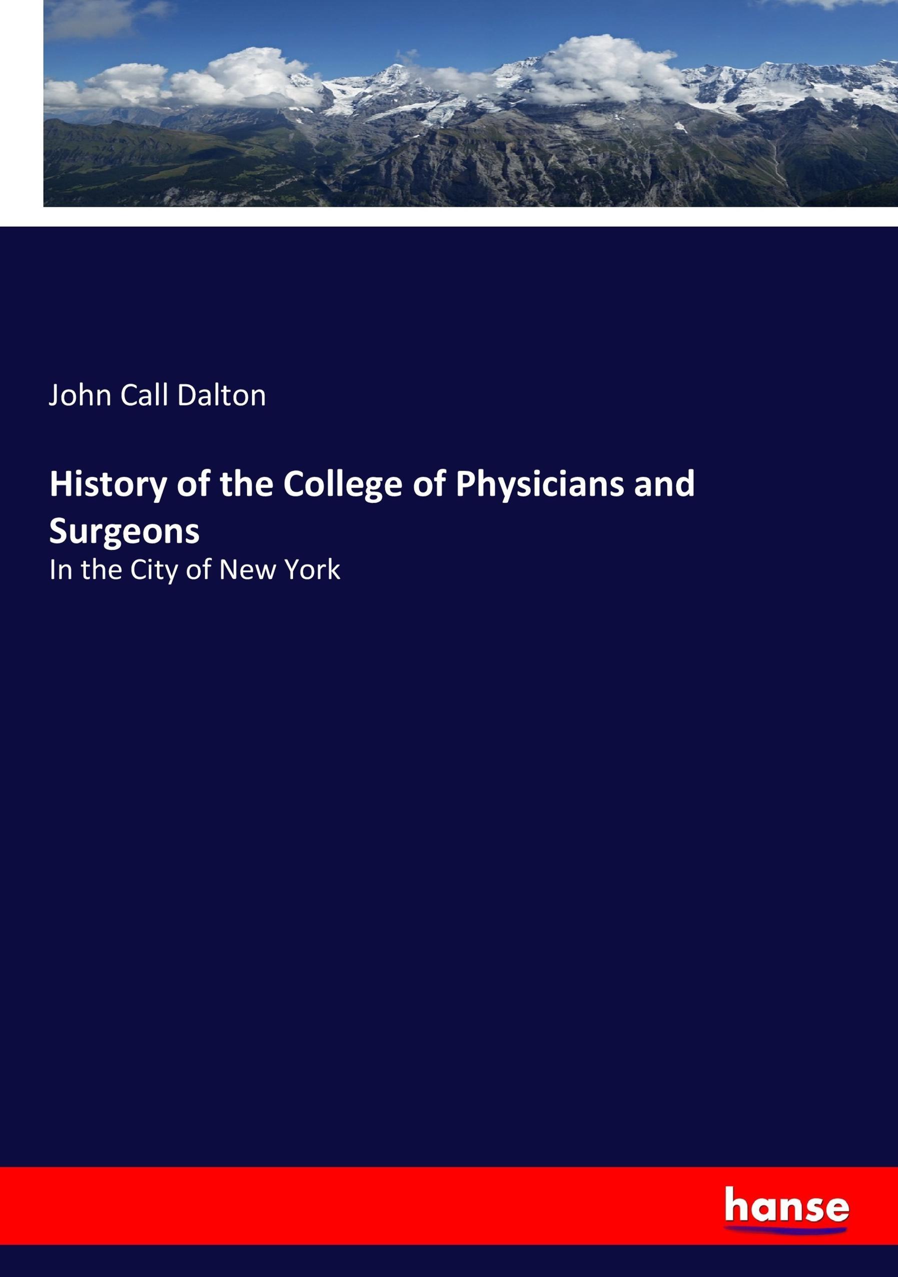 History of the College of Physicians and Surgeons