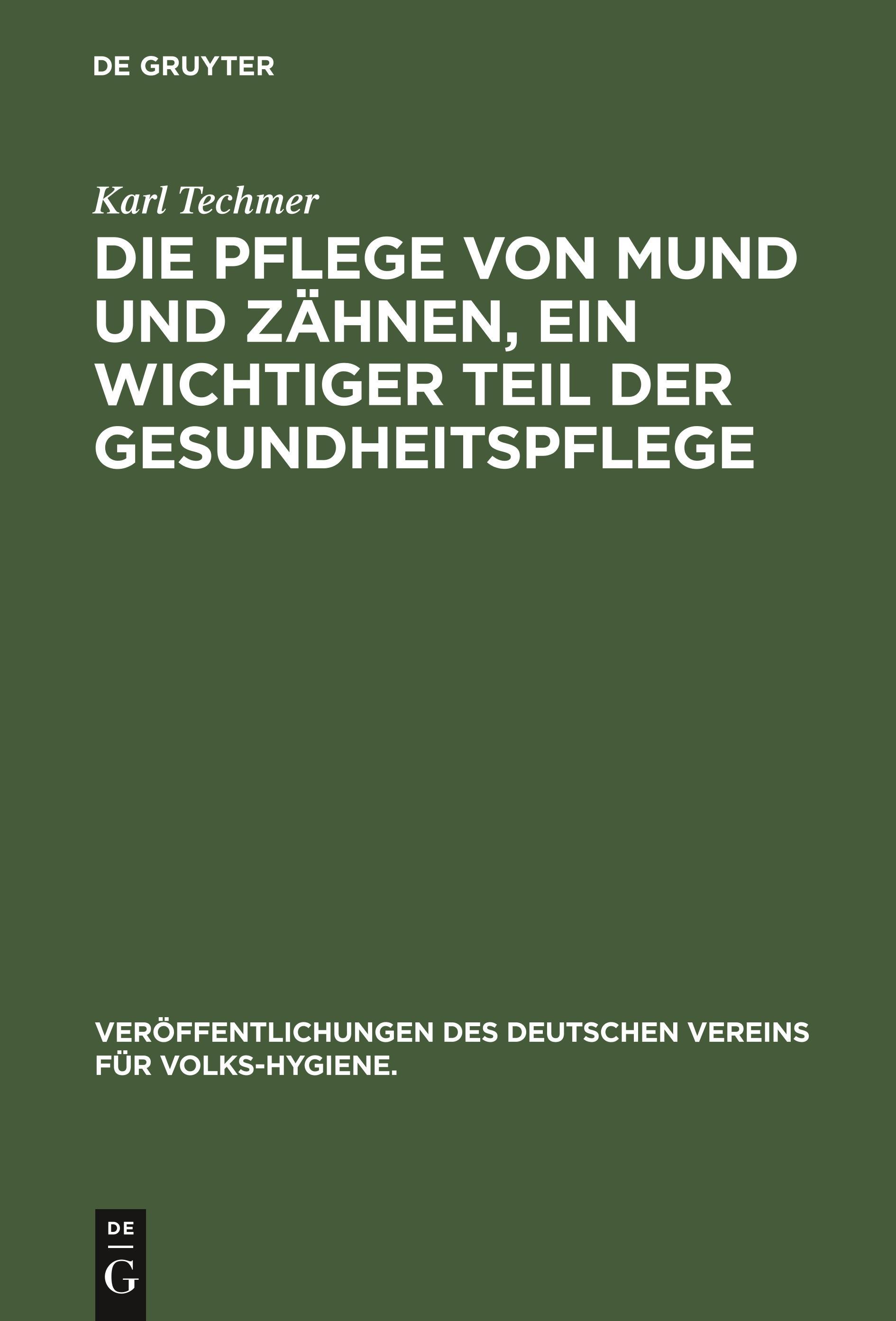 Die Pflege von Mund und Zähnen, ein wichtiger Teil der Gesundheitspflege