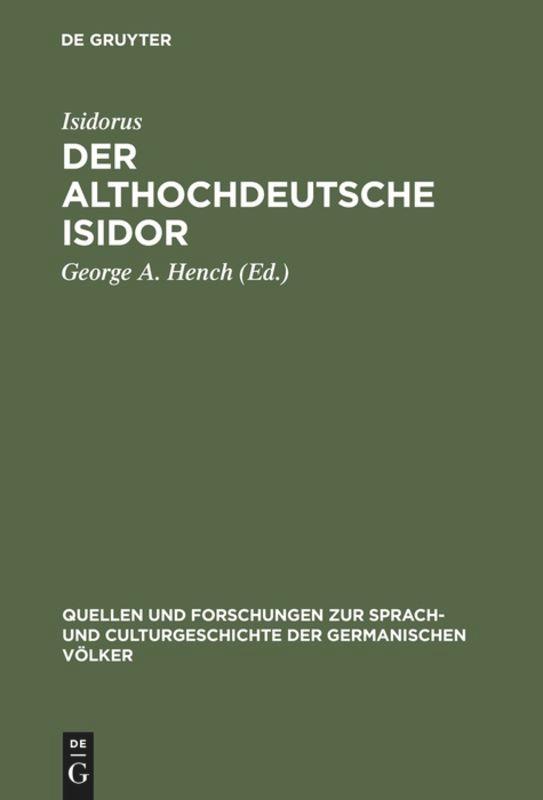 Der althochdeutsche Isidor