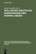 Willirams deutsche Paraphrase des Hohen Liedes