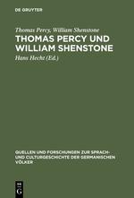 Thomas Percy und William Shenstone