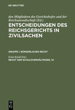 Recht der Schuldverhältnisse, 10