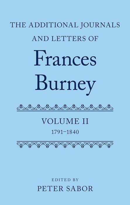 The Additional Journals and Letters of Frances Burney