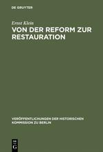 Von der Reform zur Restauration