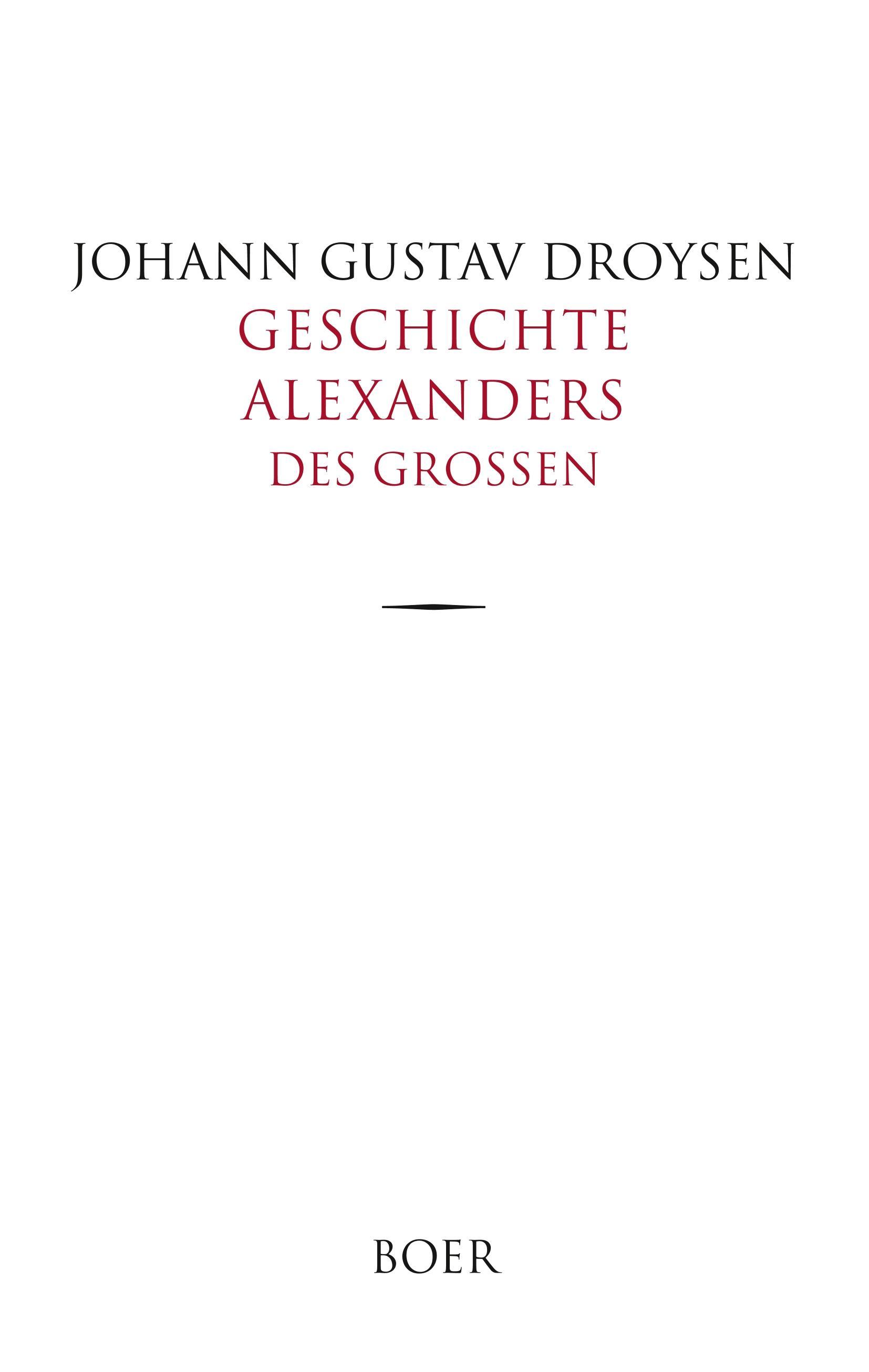 Geschichte Alexanders des Großen