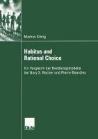 Habitus und Rational Choice