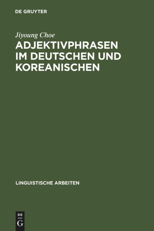 Adjektivphrasen im Deutschen und Koreanischen