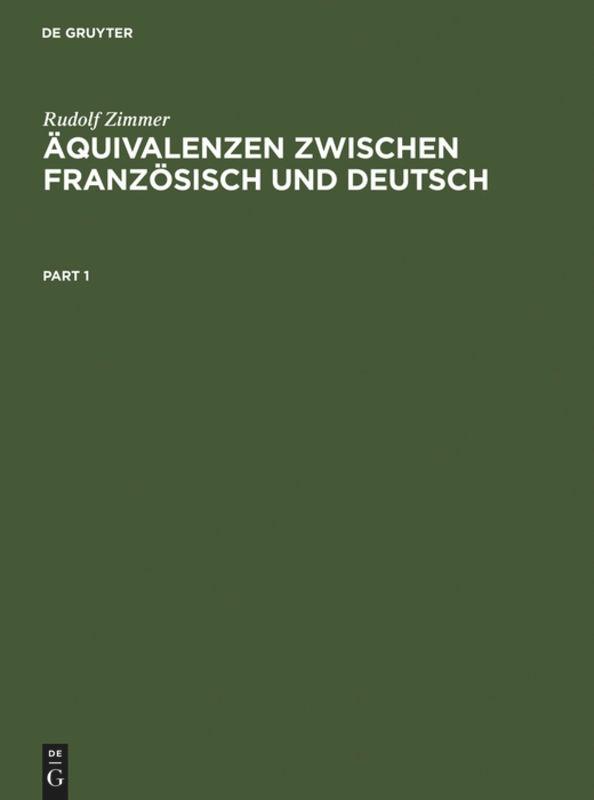 Äquivalenzen zwischen Französisch und Deutsch