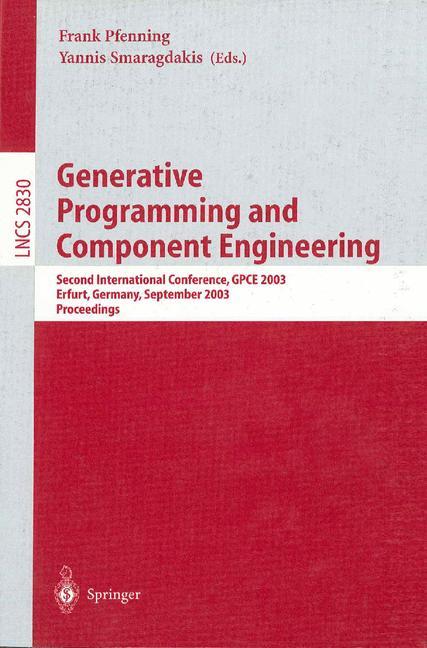 Generative Programming and Component Engineering