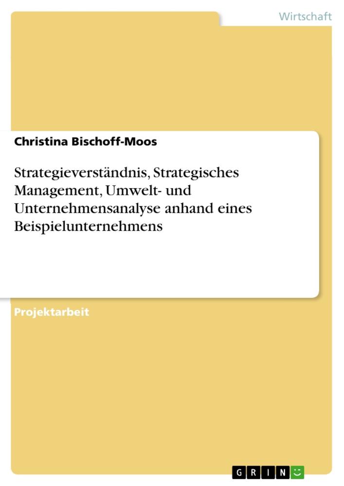 Strategieverständnis, Strategisches Management, Umwelt- und Unternehmensanalyse anhand eines Beispielunternehmens