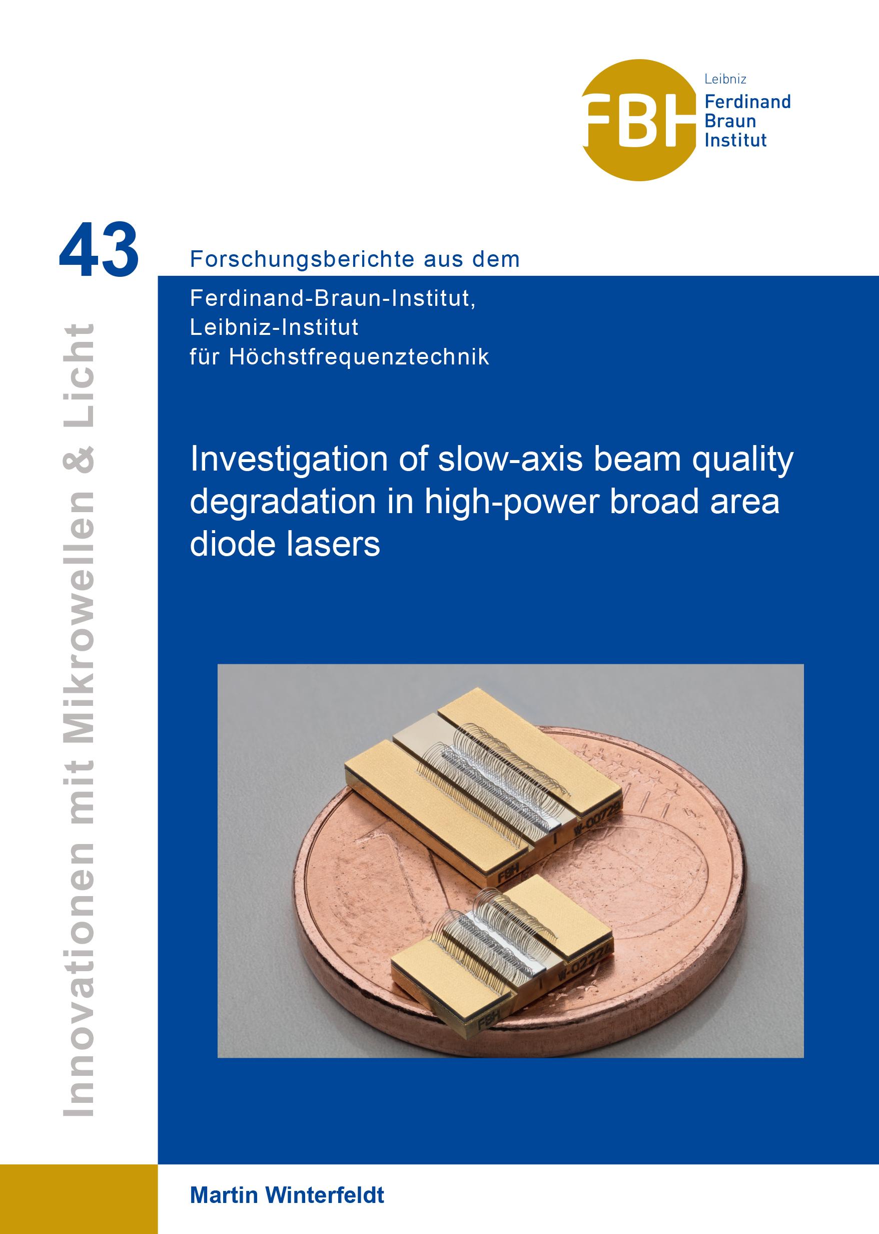 Investigation of slow-axis beam quality degradation in high-power broad area diode lasers