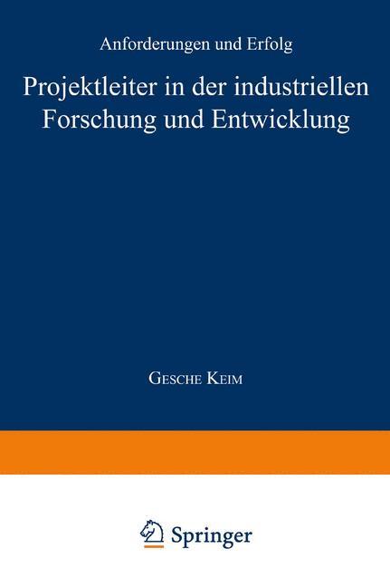 Projektleiter in der industriellen Forschung und Entwicklung