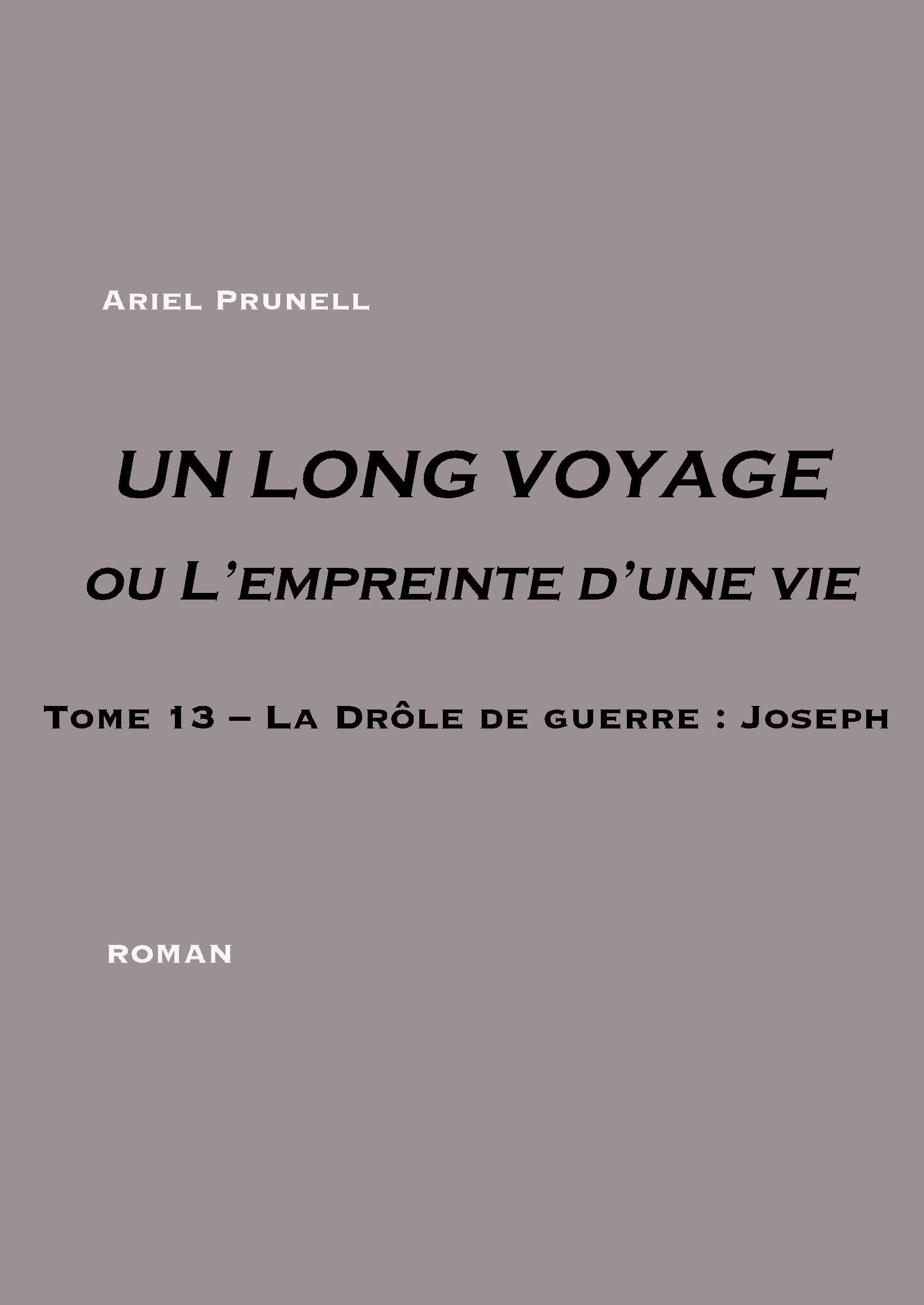 UN LONG VOYAGE ou L'empreinte d'une vie - Tome 13