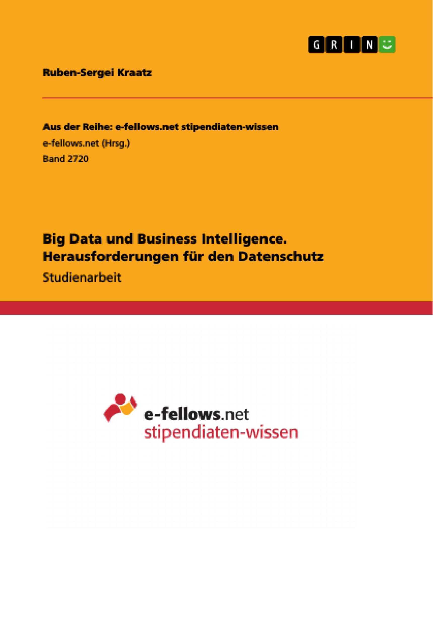 Big Data und Business Intelligence. Herausforderungen für den Datenschutz