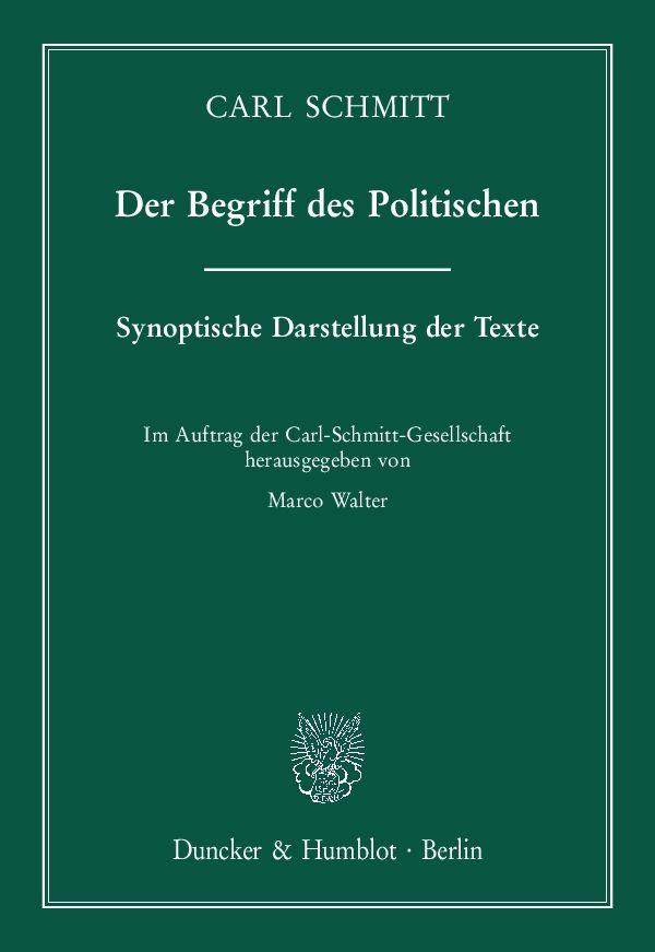 Der Begriff des Politischen