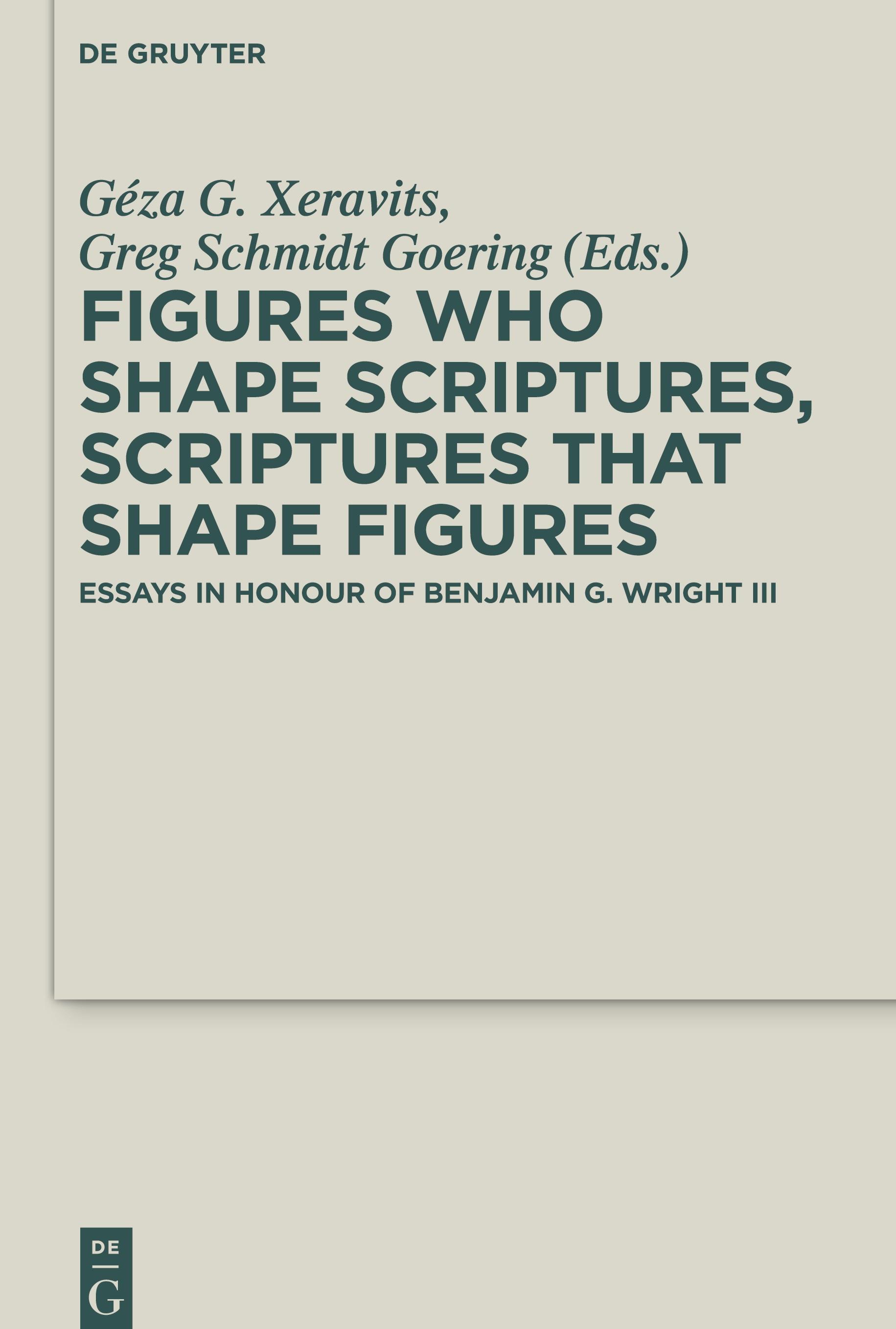 Figures who Shape Scriptures, Scriptures that Shape Figures