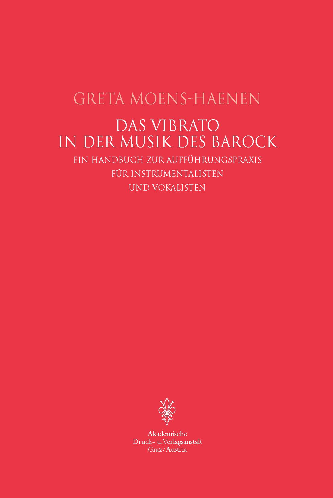 Das Vibrato in der Musik des Barock