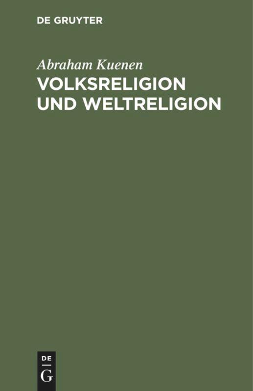 Volksreligion und Weltreligion