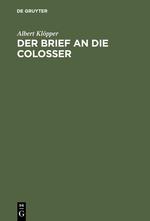 Der Brief an die Colosser