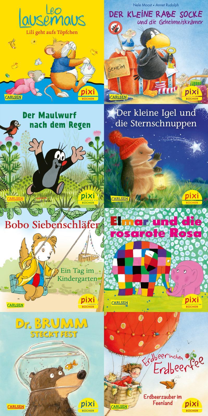 Pixi-8er-Set 254: Die beliebtesten Bilderbuch-Helden bei Pixi (8x1 Exemplar)