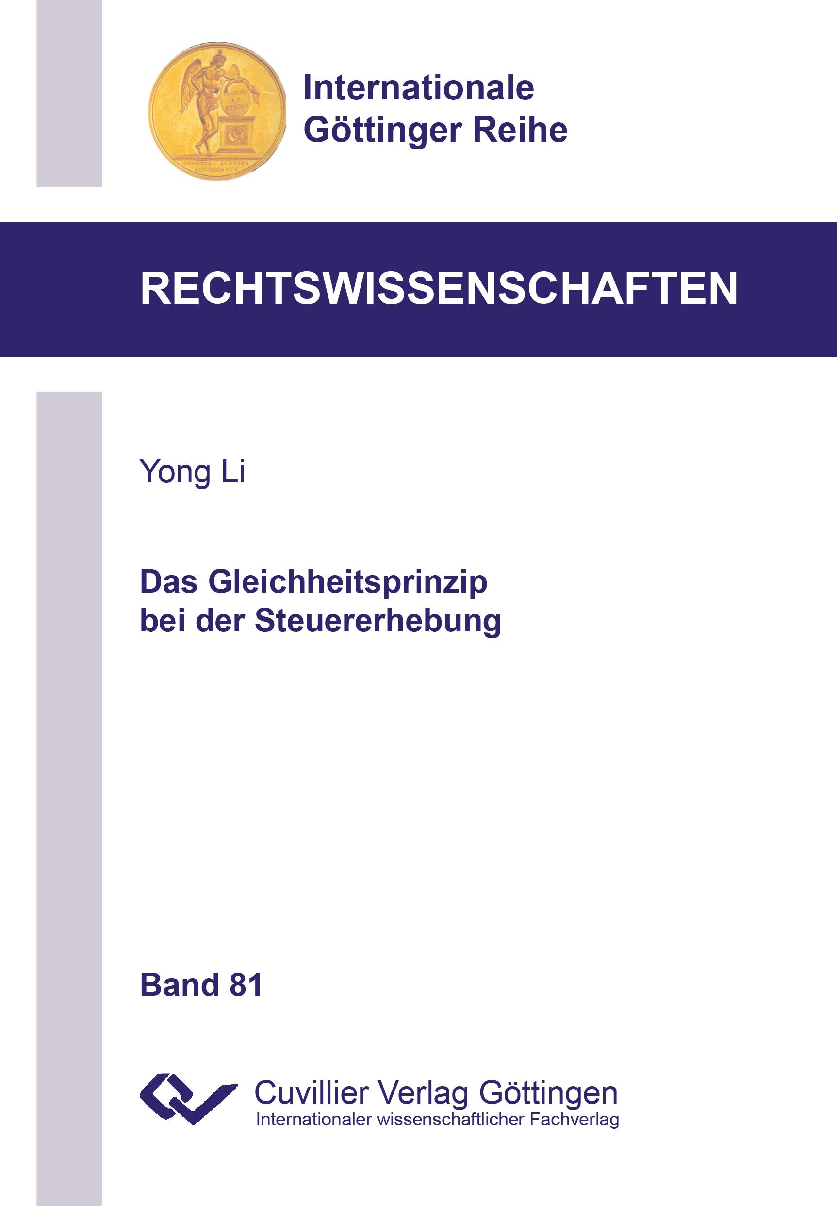 Das Gleichheitsprinzip bei der Steuererhebung