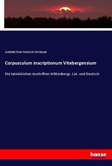 Corpusculum inscriptionum Vitebergensium