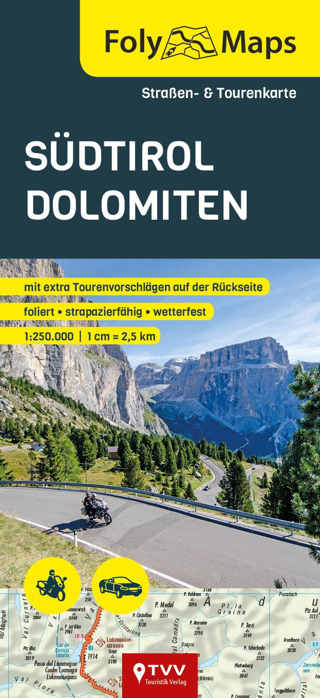 FolyMaps Südtirol Dolomiten 1:250 000