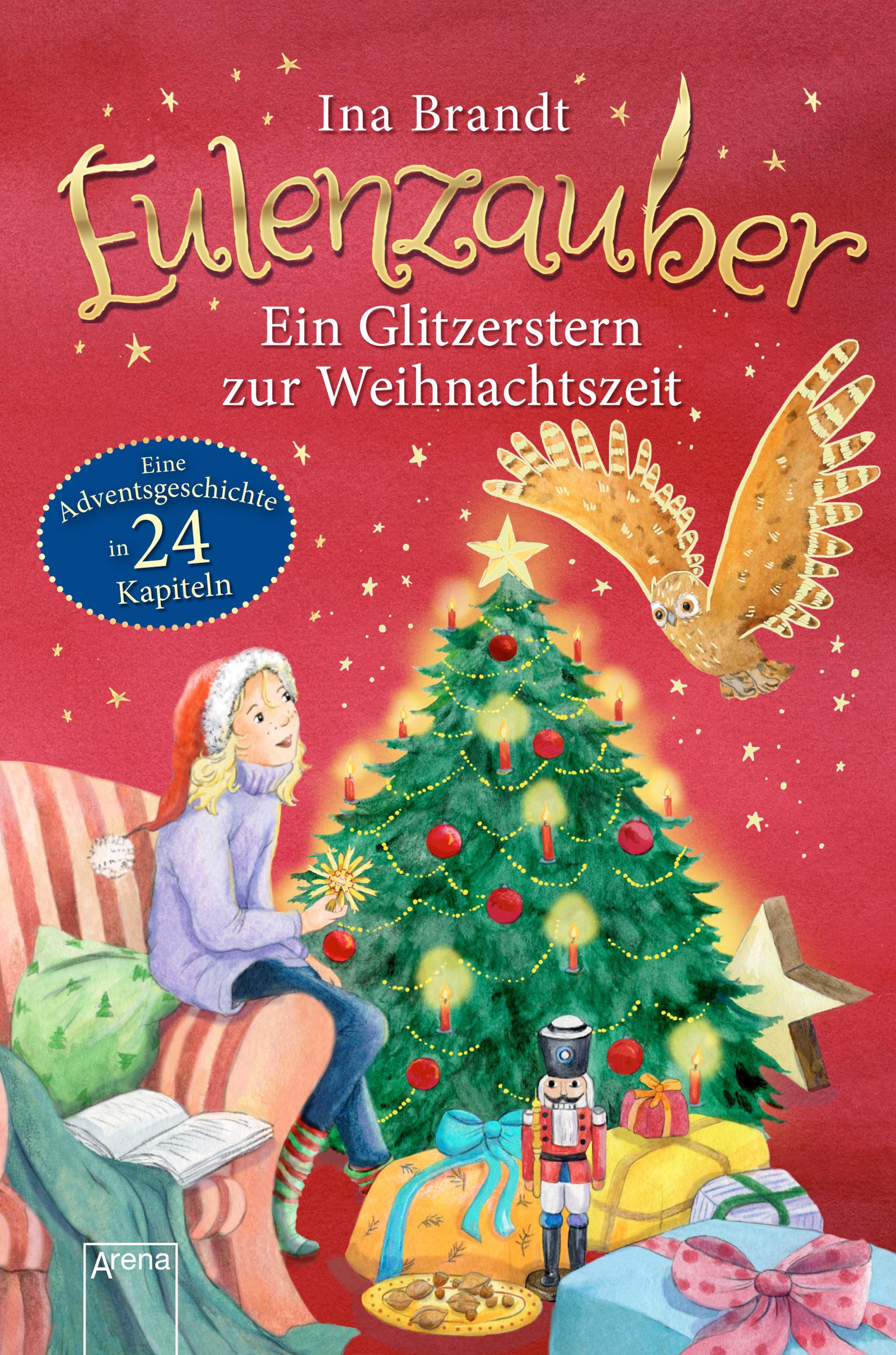 Eulenzauber. Ein Glitzerstern zur Weihnachtszeit