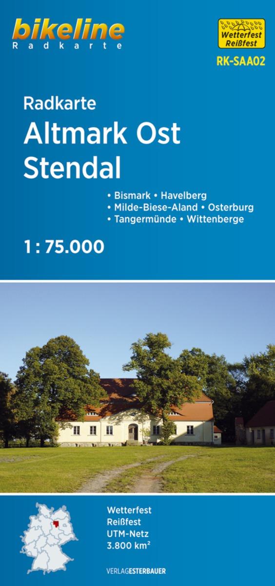 Bikeline Radkarte Deutschland Altmark Ost Stendal 1:75.000