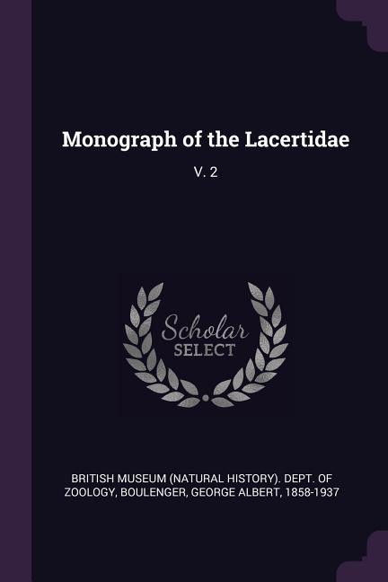 Monograph of the Lacertidae