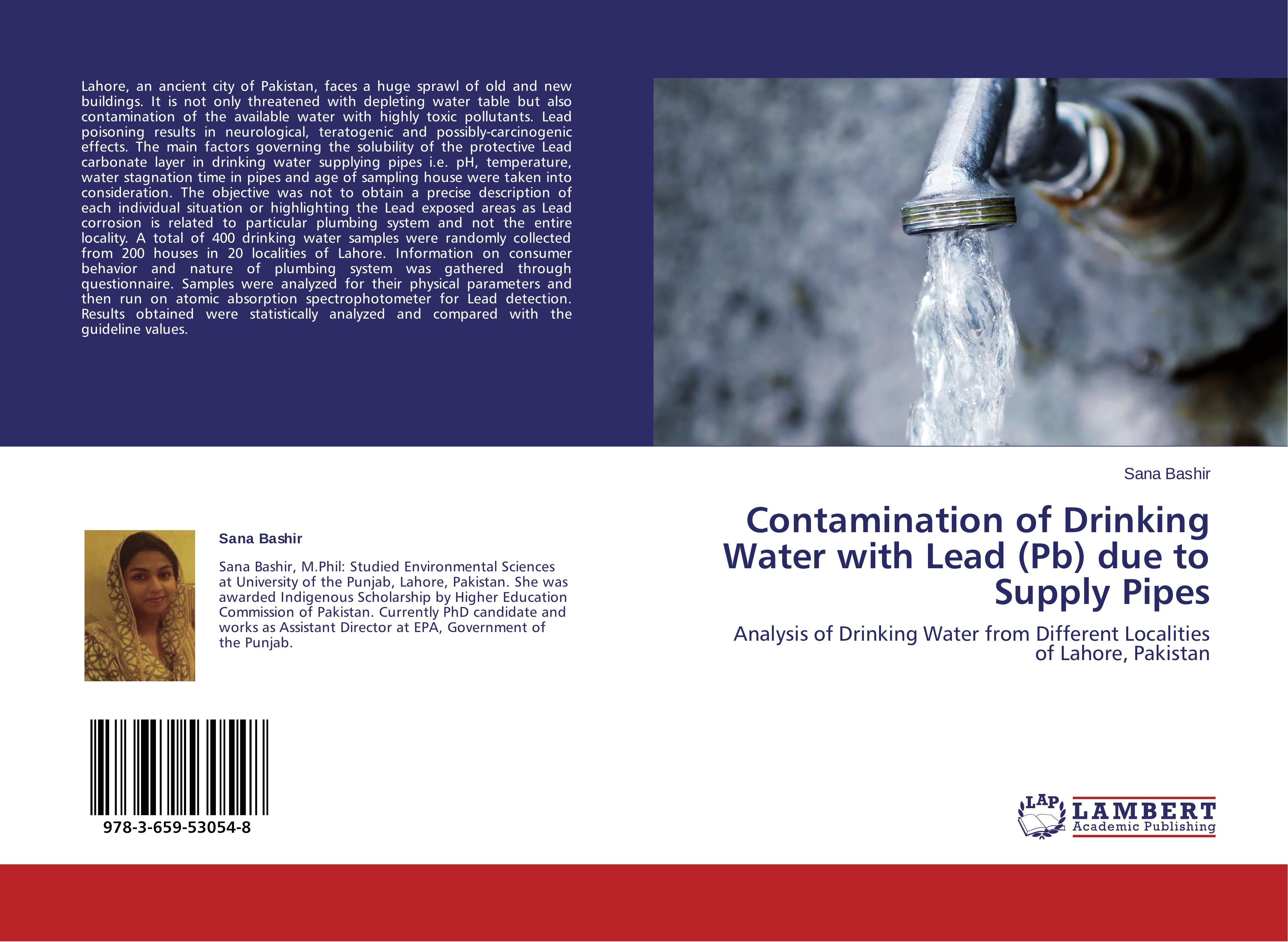 Contamination of Drinking Water with Lead (Pb) due to Supply Pipes