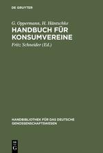 Handbuch für Konsumvereine