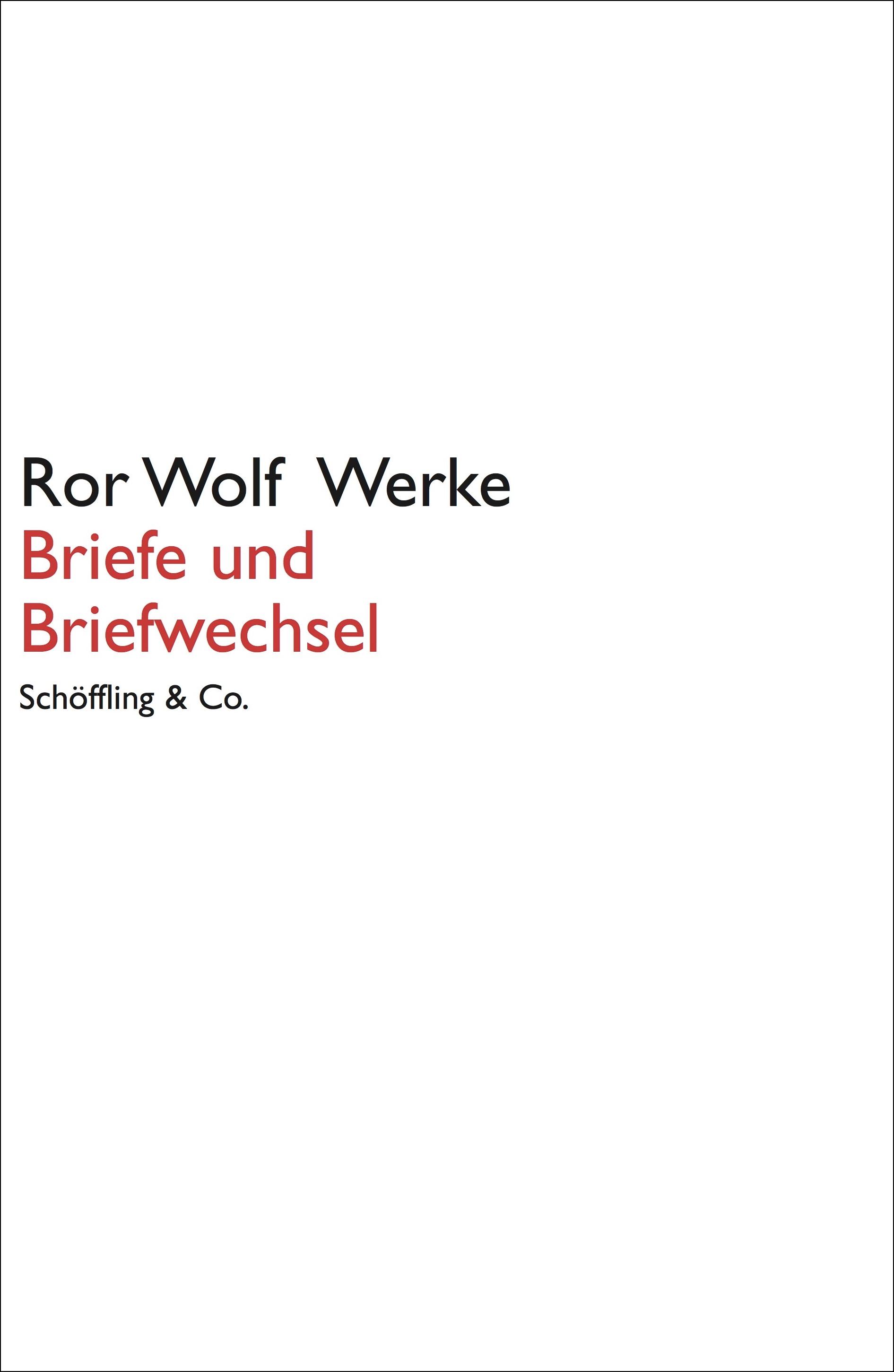 Briefe und Briefwechsel